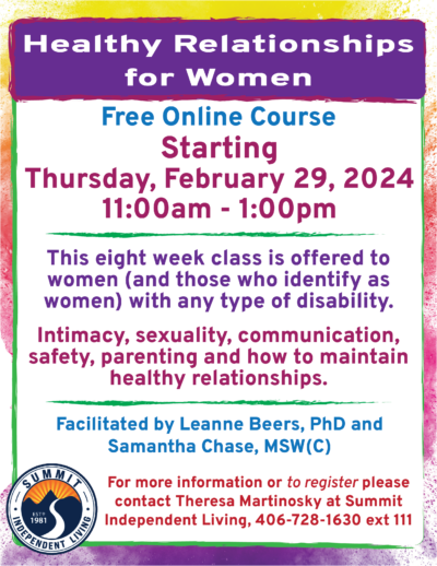 Click here to download the Healthy Relationships for Women classifier